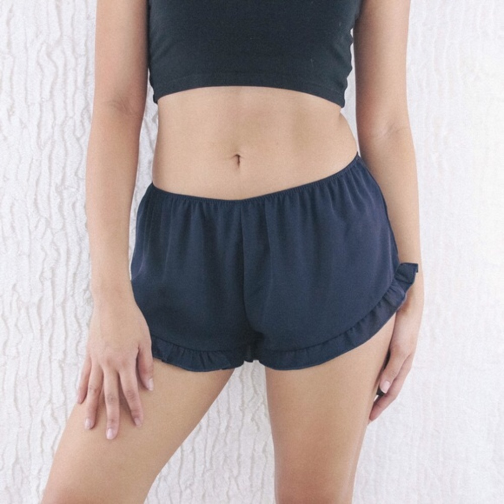 Navy Blue Vodi Shorts John Galt/Brandy Melville